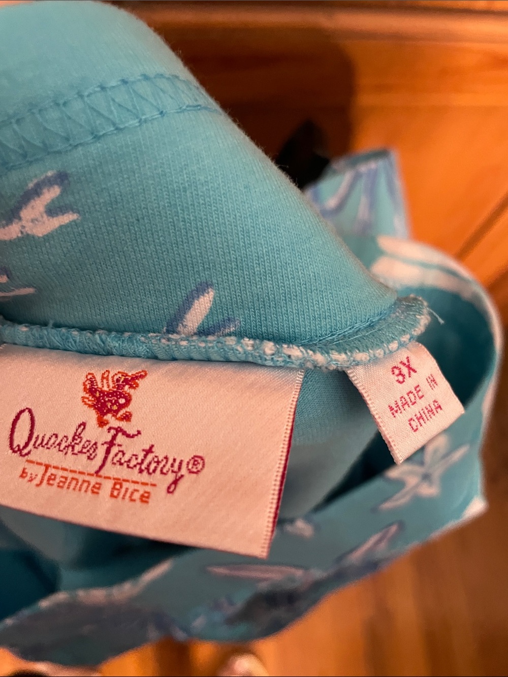 Quacker Factory Aqua Shell & Starfish Skater Skort - Picture 2 of 7